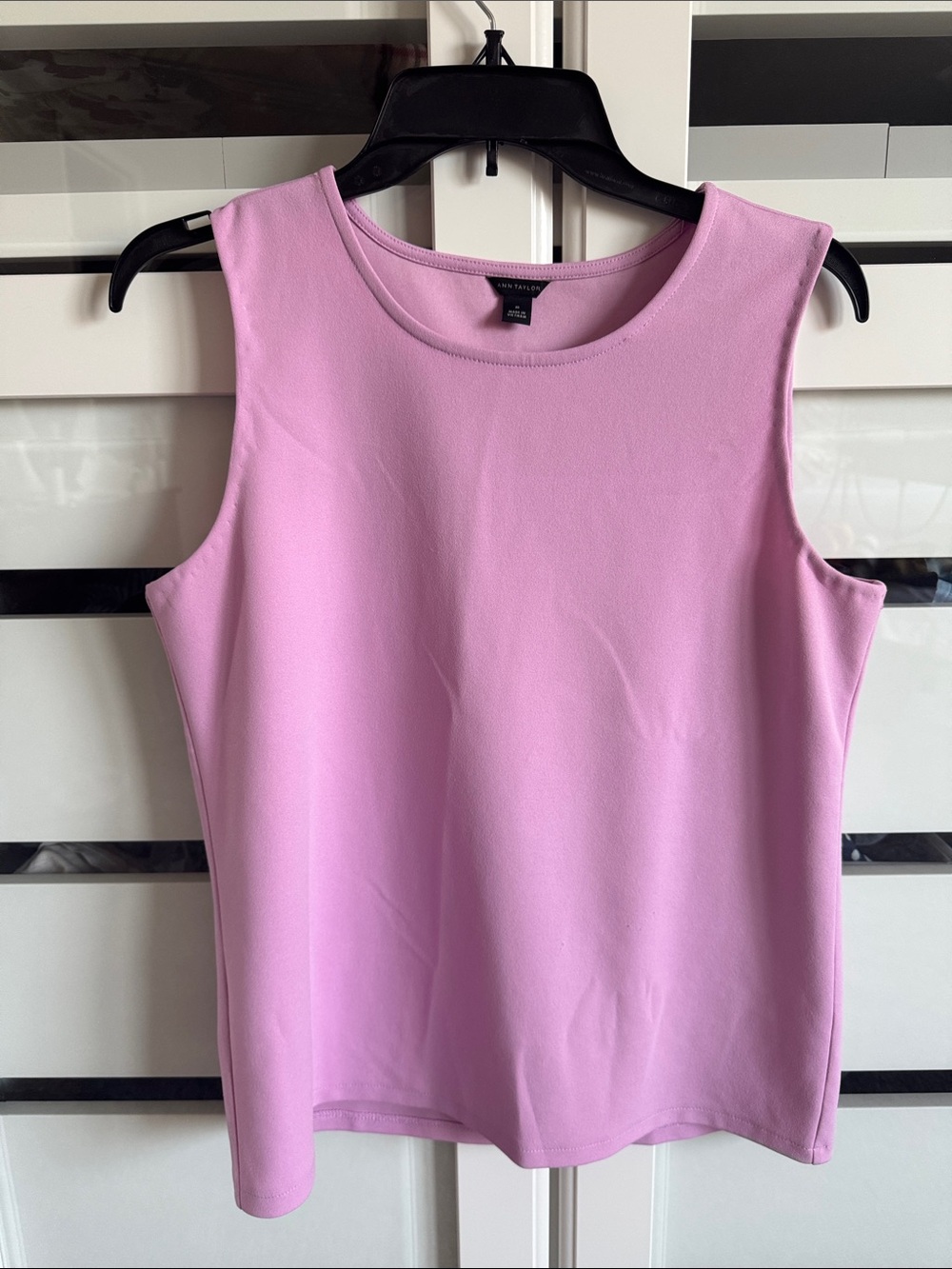 Ann Taylor Pink Sleeveless Shell Tank